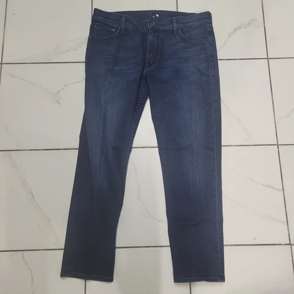 MOTHER Ankle Cropped Blue Jeans Size 30 The Dropout Montanaa Sky Denim Casual - Picture 4 of 9